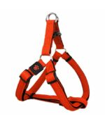 Nylon Puffy Air Step In Harness Large Orange