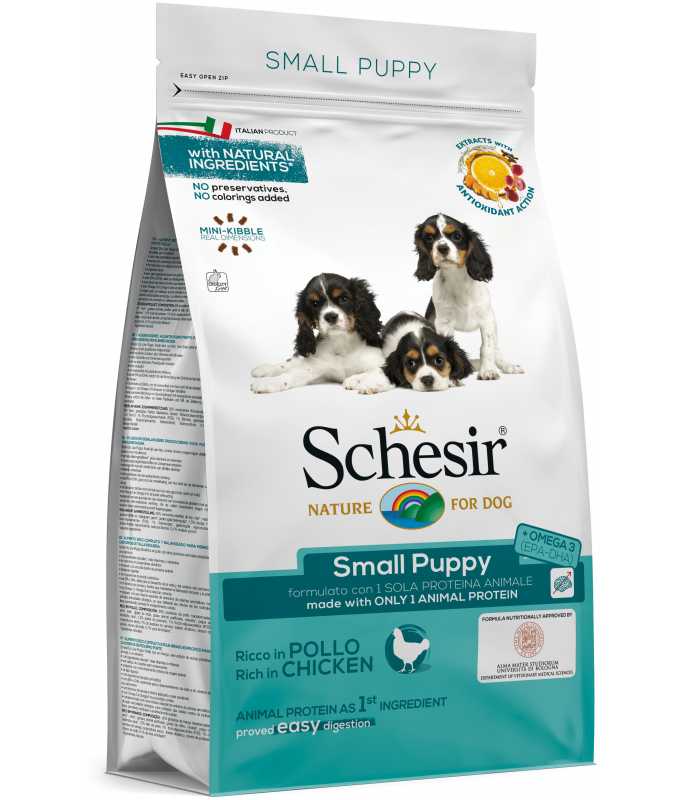 Schesir Small Puppy Dry Food with chicken